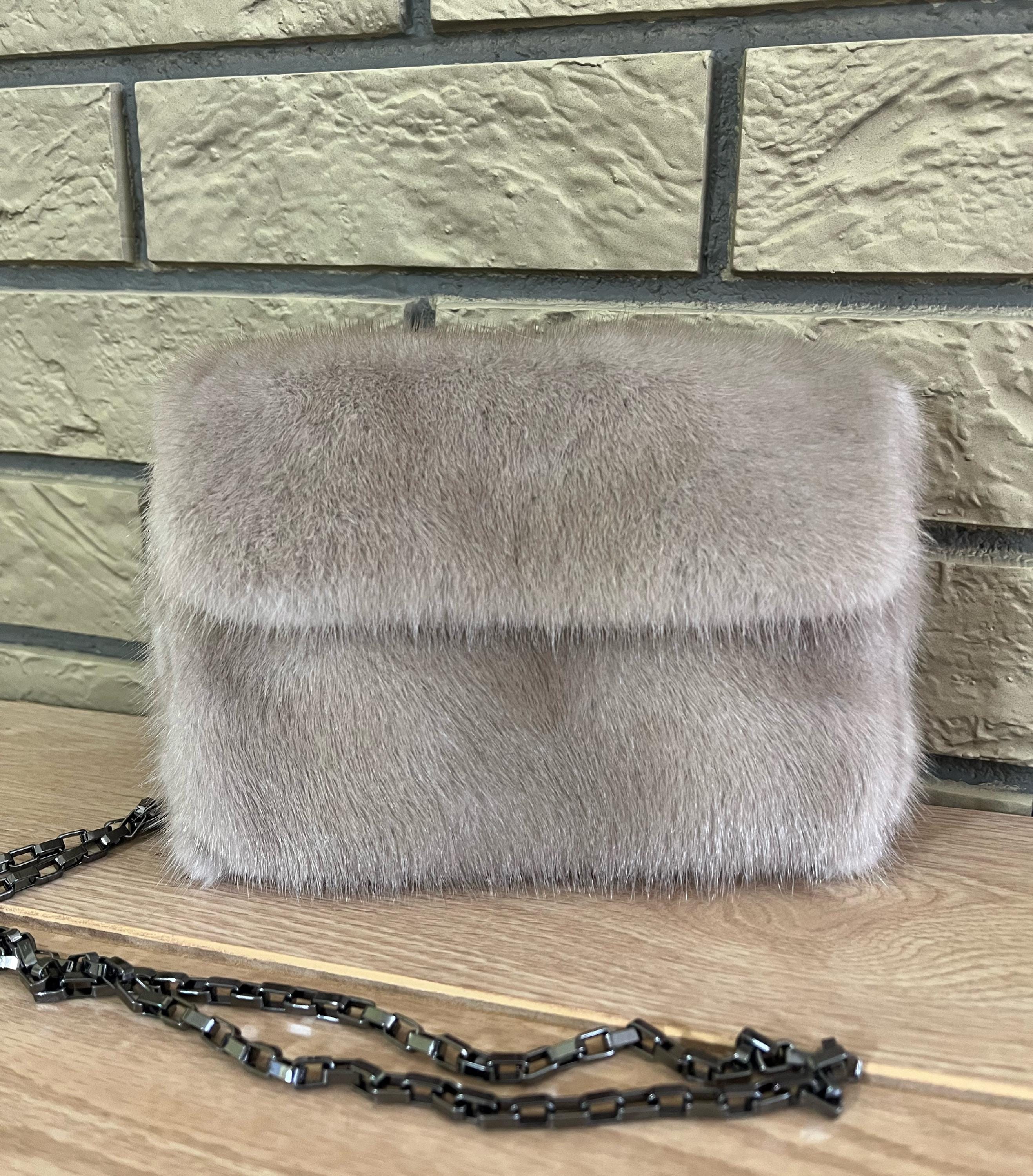 Luxury Small Mink Fur Crossbody Bag Real Mink Fur Clutch Bag Luxury Small Fur Bag Small Mink Fur Crossbody Bag Womens Luxury Bag Etsy