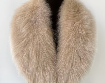Fur collar, Fox fur collar, Luxury fur collar, Detachable fur collar for coat, Winter fur collar scarf, Women's fur collar for coat,