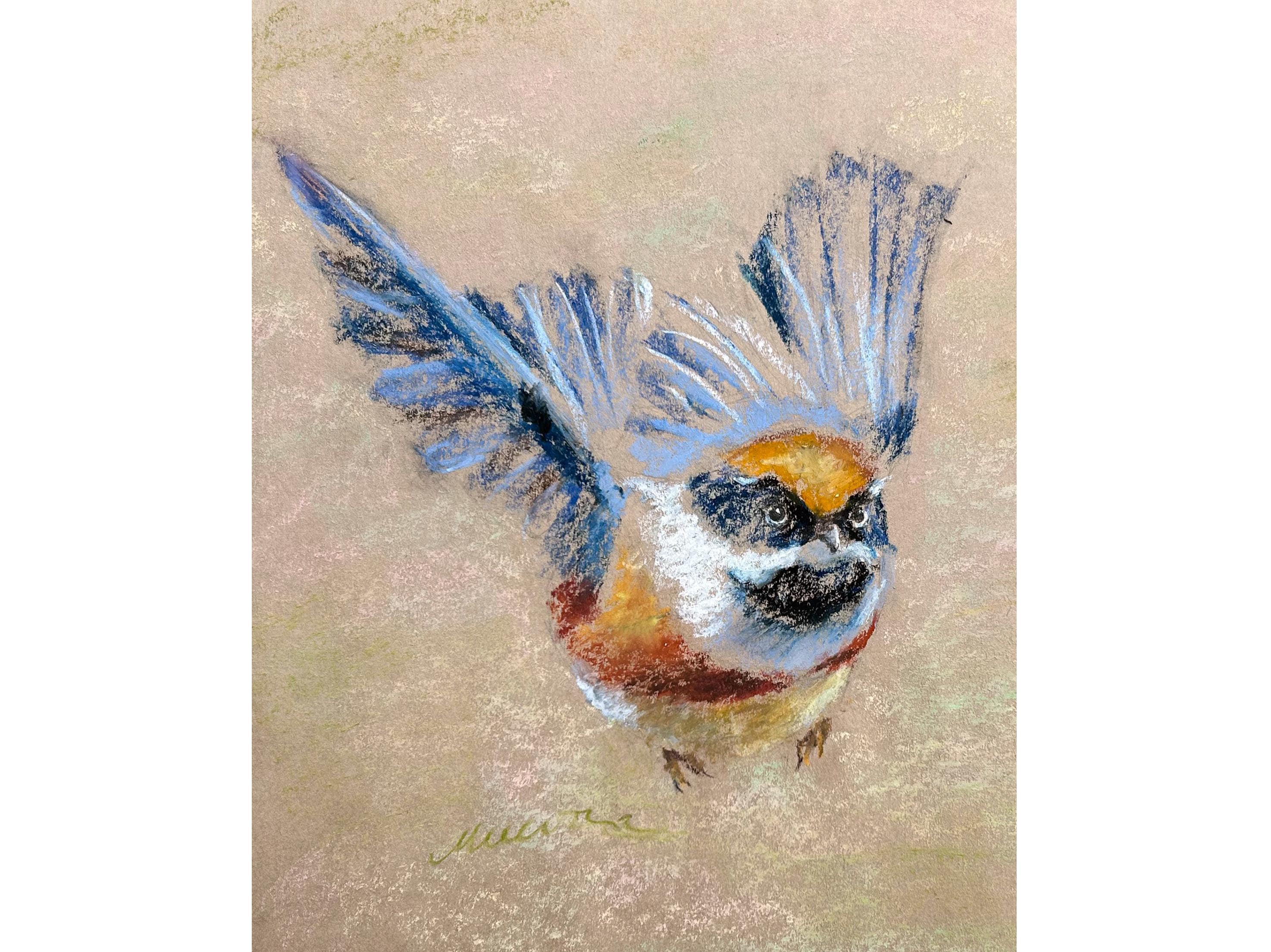 パステル画 都市の風景 (オリジナル) 値段はご交渉ください