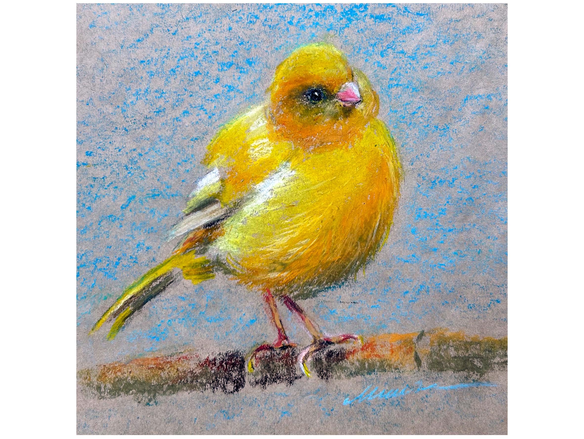 Canary Bird Painting - Etsy