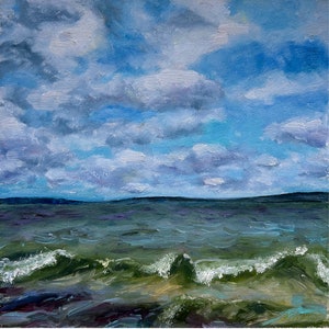 カリフォルニアビーチペインティング オリジナルポイントレイズアート