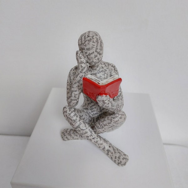 Reading Sculpture Etsy
