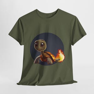 Feuer Schwanz Baby Schildkröte T Shirt