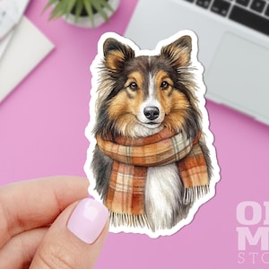 Sheltie Dog Sticker: Water-Resistant Vinyl Laptop Decal