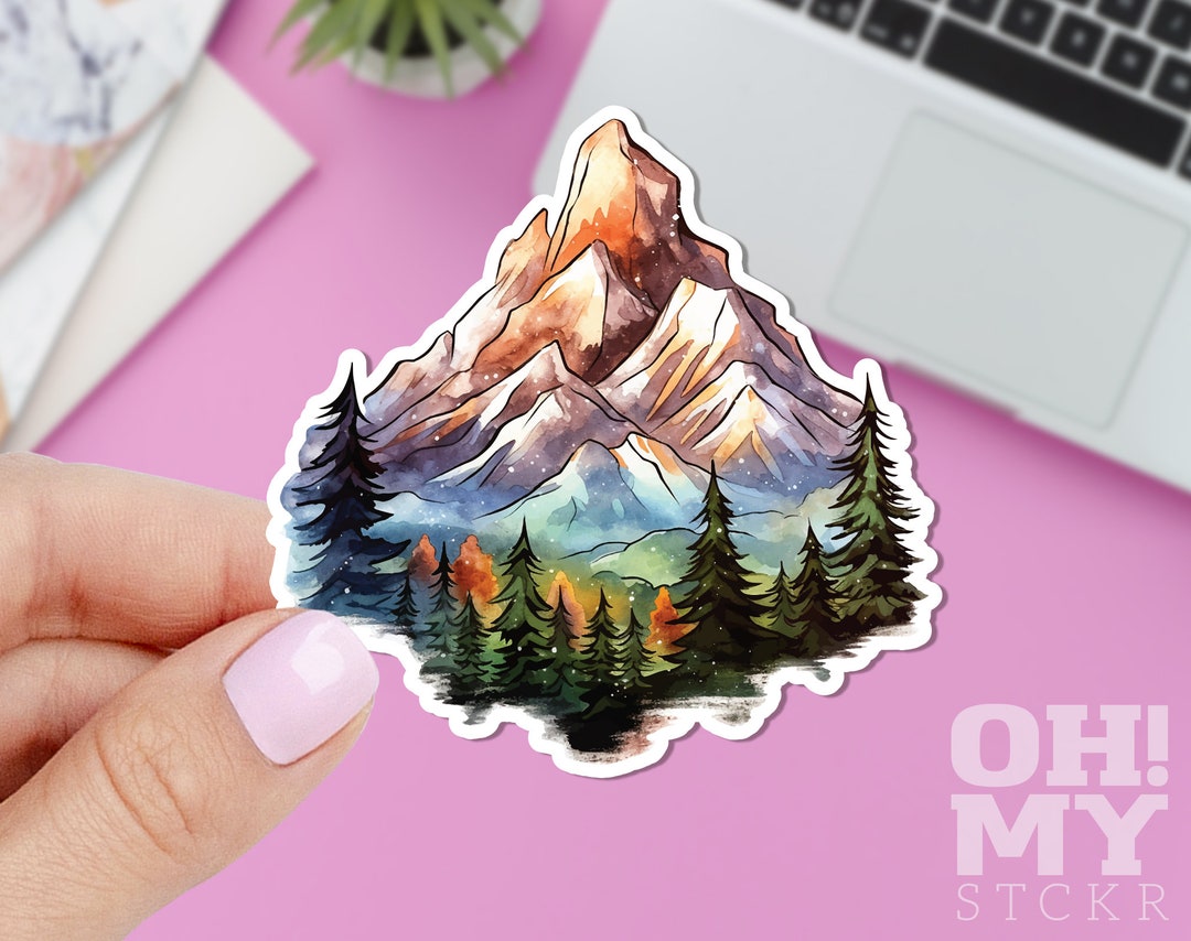 Mountain Sticker, Forest Sticker, Wild Sticker, Nature Sticker ...