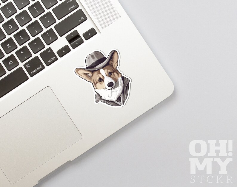 Science Corgi Sticker Corgi Dog Sticker, Animal Sticker, Pet Sticker, Dog Detective Sticker ...