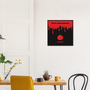Poster Pulp Fiction – Stampa illustrata con cornice nera | Arte cult Tarantino | Idea regalo per amanti del cinema