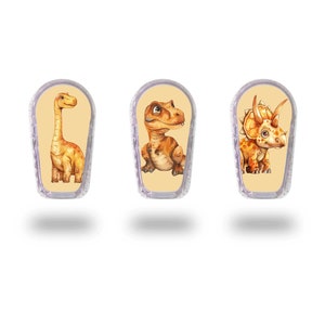 Dino Dexcom G6 Transmitter Sticker Diabetes Typ 1 Aufkleber Dinosaurier Diabetes Aufkleber T-Rex Dinosaurier Dexcom Aufkleber für Kinder