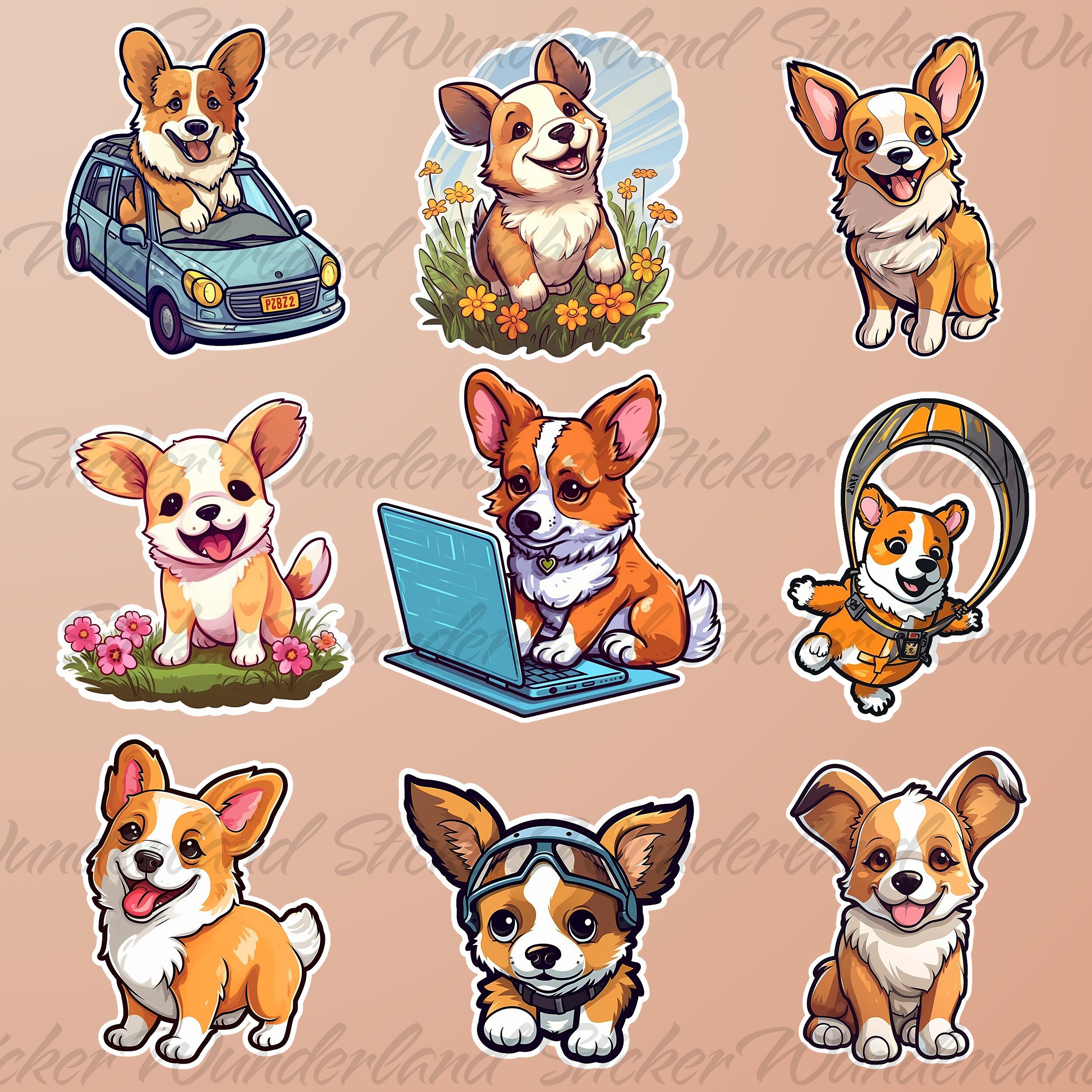 Cartoon dog sticker - .de