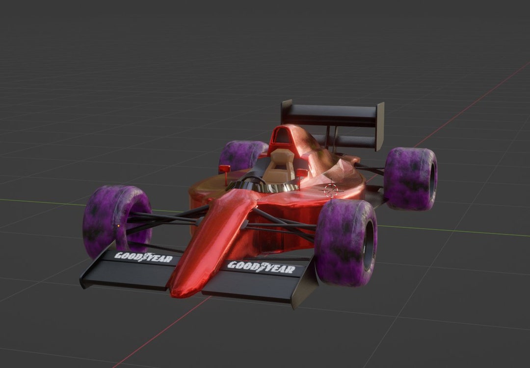3D Model F1 Car blender File Etsy