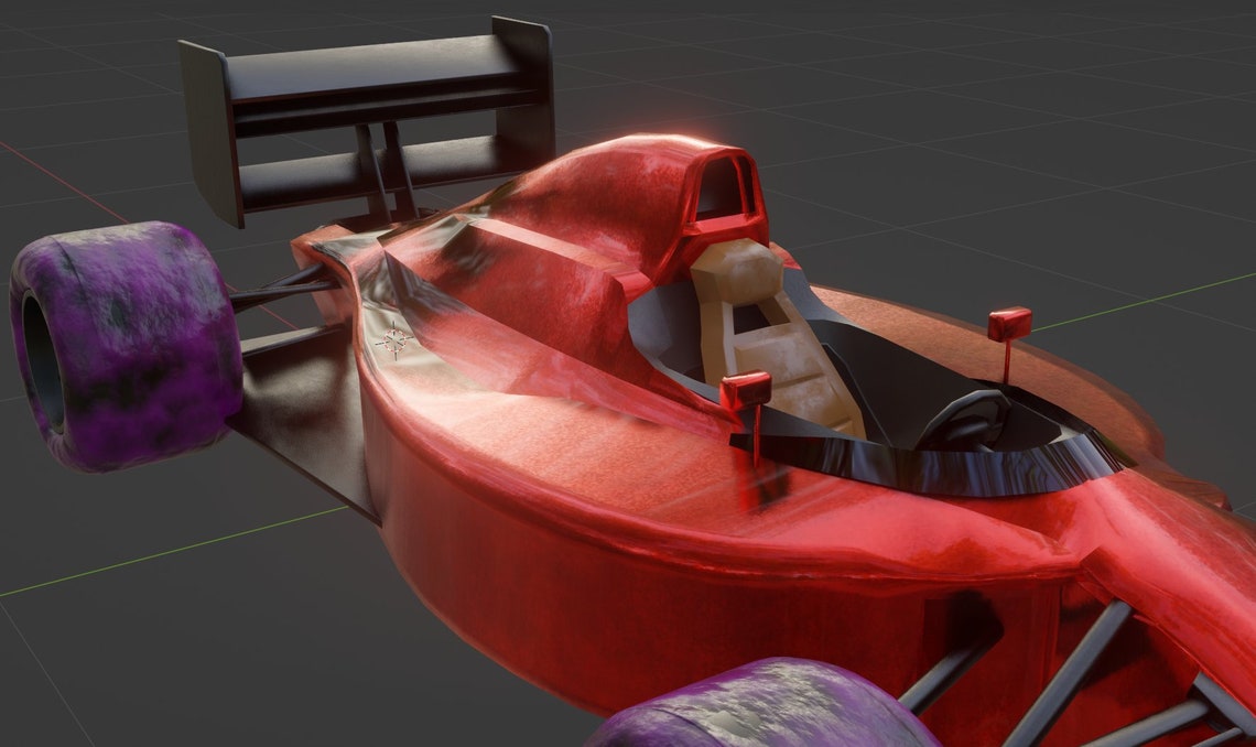 3D Model F1 Car blender File Etsy