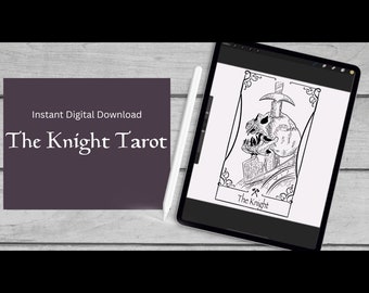 The Knight Tarot Tattoo Digital File