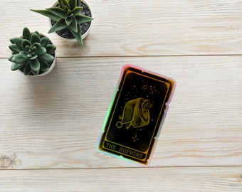 The Support Tarot Holographic Sticker
