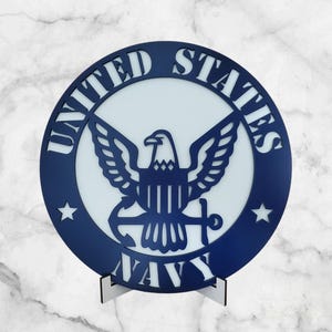 US Navy Round Sign - OFFICIALLY LICENSED
