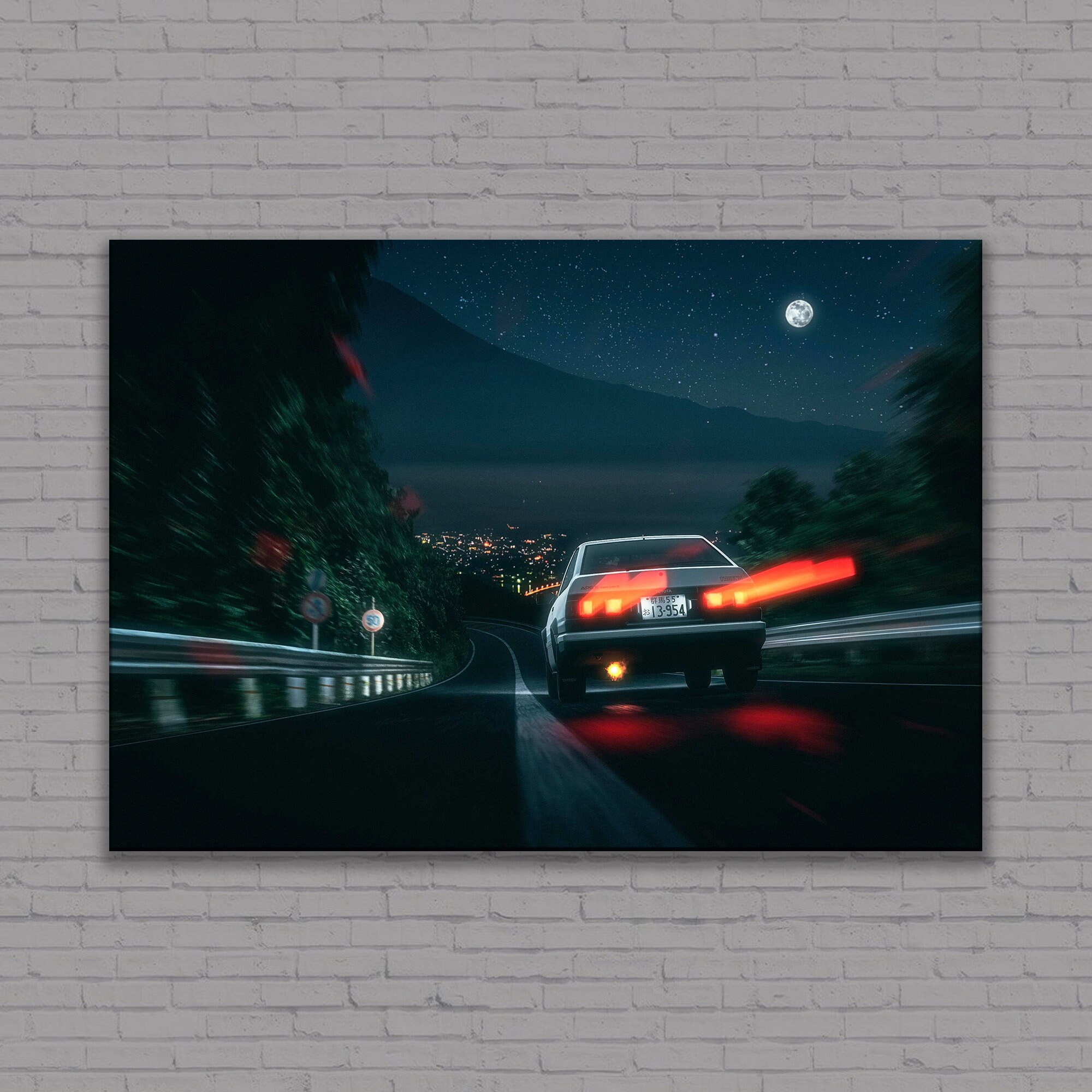 initial d' Poster, picture, metal print, paint by Thogi Gio