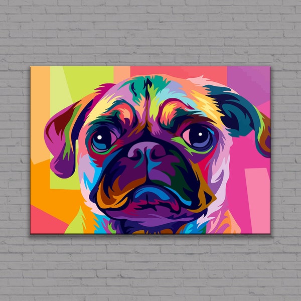 Pug Print - Etsy