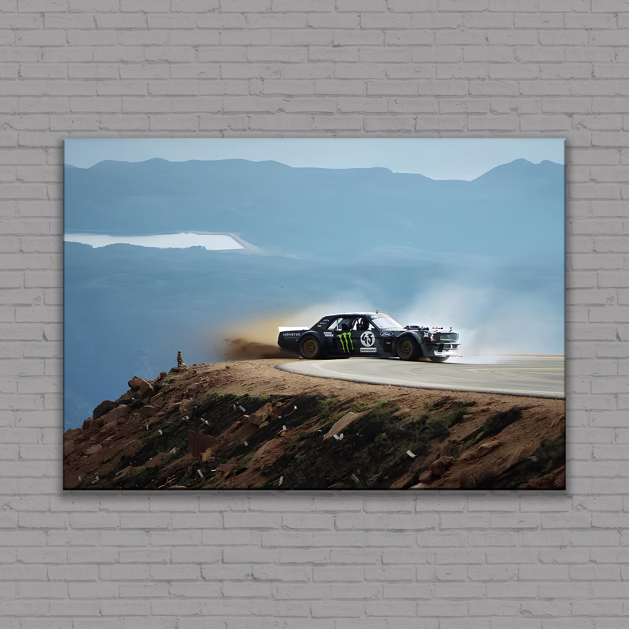 1965 Mustang In The Streets Rip Ken Block Poster Gift - Trends Bedding