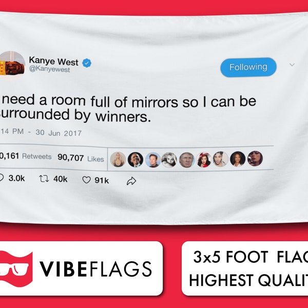 Funny Flags Kanye West Etsy