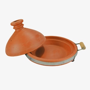 Moroccan Handmade Clay Cooking Tagine - Terracotta Tagine - This Tajine is perfectly sized to serve 4-6 people -  Tajine 30cm