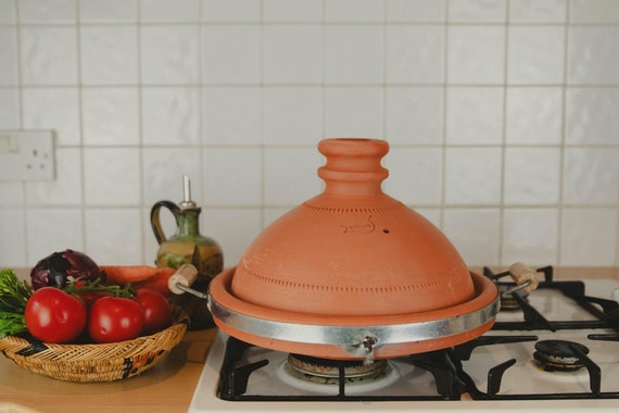 Handmade Moroccan Cooking Tagine – 30cm Clay Terracotta Tajine (Serves 4–6)