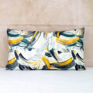 Funda de almohada decorativa de lino con cremallera invisible - Funda de almohada de lino - Almohada hecha a mano - Funda de almohadas de cojín