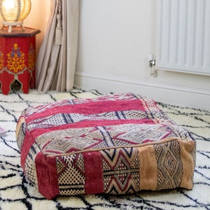Floor Cushion Pouf, Outdoor Pillows, Floor Pouf, Morocco Pouf, Moroccan Poufs, Meditation Poof, Furniture Pouf, Boho Pouf