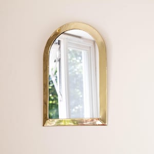 Moroccan Brass Mirror - Handmade Brass Mirror - Door Brass Mirror