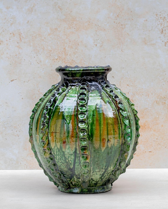 アメリカ南部 ガラス製の陶器壺 Pottery Jug 【公式通販】