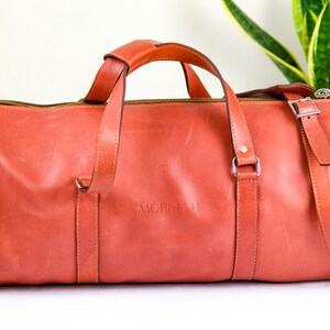 Leather Gym Bag Etsy UK