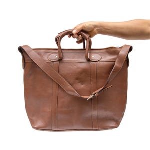 Bolso de hombro de cuero de gran tamaño para mujer Bolso de viaje de fin de semana