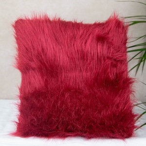 Capas de almofada faux fu - Fronha de pele sintética - Capas de almofada de decoração de casa estilo nórdico moderno - Capa de almofada