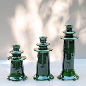 Handmade Moroccan Ceramic Candlestick Holder – Moroccan candlestick holder, Ceramic candle holder, Candle stick holders set, Home decor