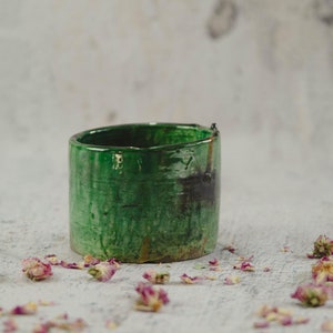 Moroccan vintage tamegroute planter pot handmade glazed pottery pot ceramic indoor plant indoor planters tamegroute pottery