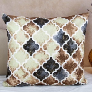 Cotton Linen Cushion Pillow Cover, Furnishing Cushion Pillow Cover, Furnish Cushion Cover, Linear Stem Textured Cushion Covers