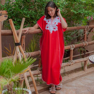 Caftano marocchino in 8 colori, caftano da spiaggia, abbigliamento da resort, caftano da casa, regalo di compleanno, festa di Eid, caftano primaverile per donna.