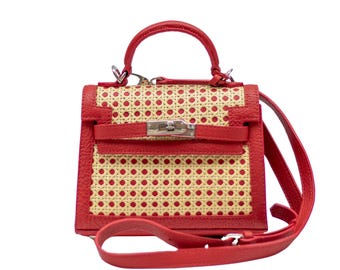 Bolso bandolera de cuero marroquí con correa ajustable bolso de cuero hecho a mano