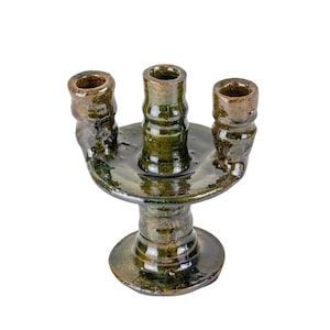 Handmade Moroccan Vintage Tamegroute Shaded Candlestick Holder, Home Decor