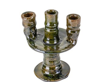 Handmade Moroccan Vintage Tamegroute Shaded Candlestick Holder, Home Decor