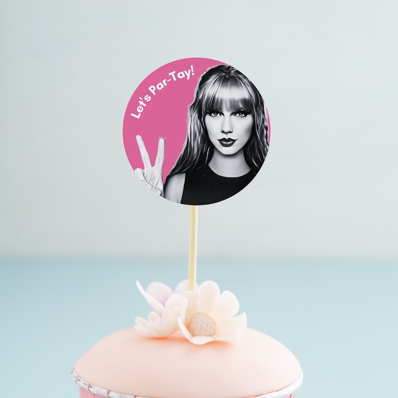Taylor Swift Cupcake Toppers Printable Taylor Swift Party Etsy Singapore