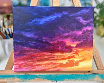 Sunset Cloud Acrylic SKETCH (8" x 10")