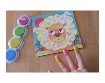 Einfache Bilder, Fingerfarbe “Bunte Tiere” CL 131, Holly & Claire