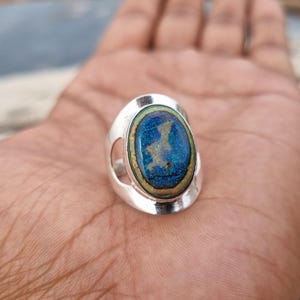 Handmade Monarch Opal Ring: 925 Sterling Silver Women&#39;s Jewelry