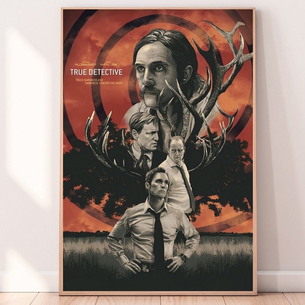 True Detective Poster | True Detective Print | True Detective Rust Cohle Poster | Art Print | Wall Decor | TV Series | Nic Pizzolatto