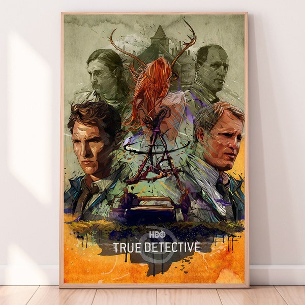 True Detective Poster - True Detective Rust Cohle Poster