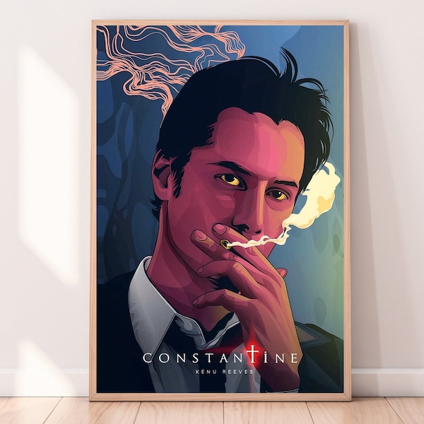 Constantine Poster - Keanu Reeves Poster - Movie Poster - Gift Poster - John Constantine Poster