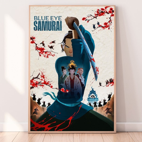 Blue Eye Samurai Poster - Blue Eye Samurai Print Art Poster - Anime Poster - Art Poster - Home Decor - Gift Poster