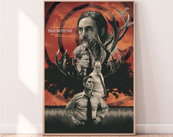 True Detective Poster | True Detective Print | True Detective Rust Cohle Poster | Art Print | Wall Decor | TV Series | Nic Pizzolatto