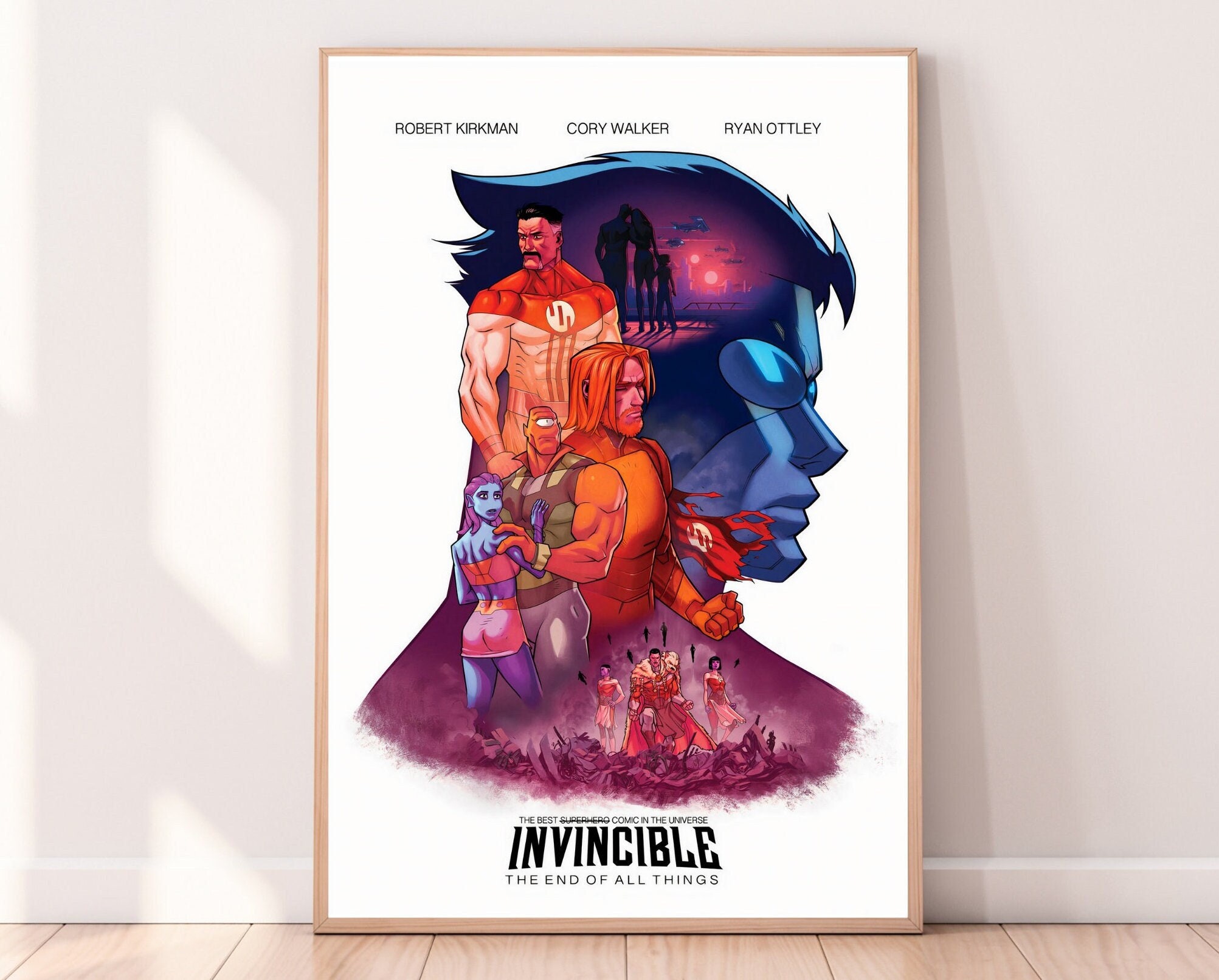 omniman ,superhero, viltrum, invincible comic, comic,  Poster for Sale by  ilianneaul-ey