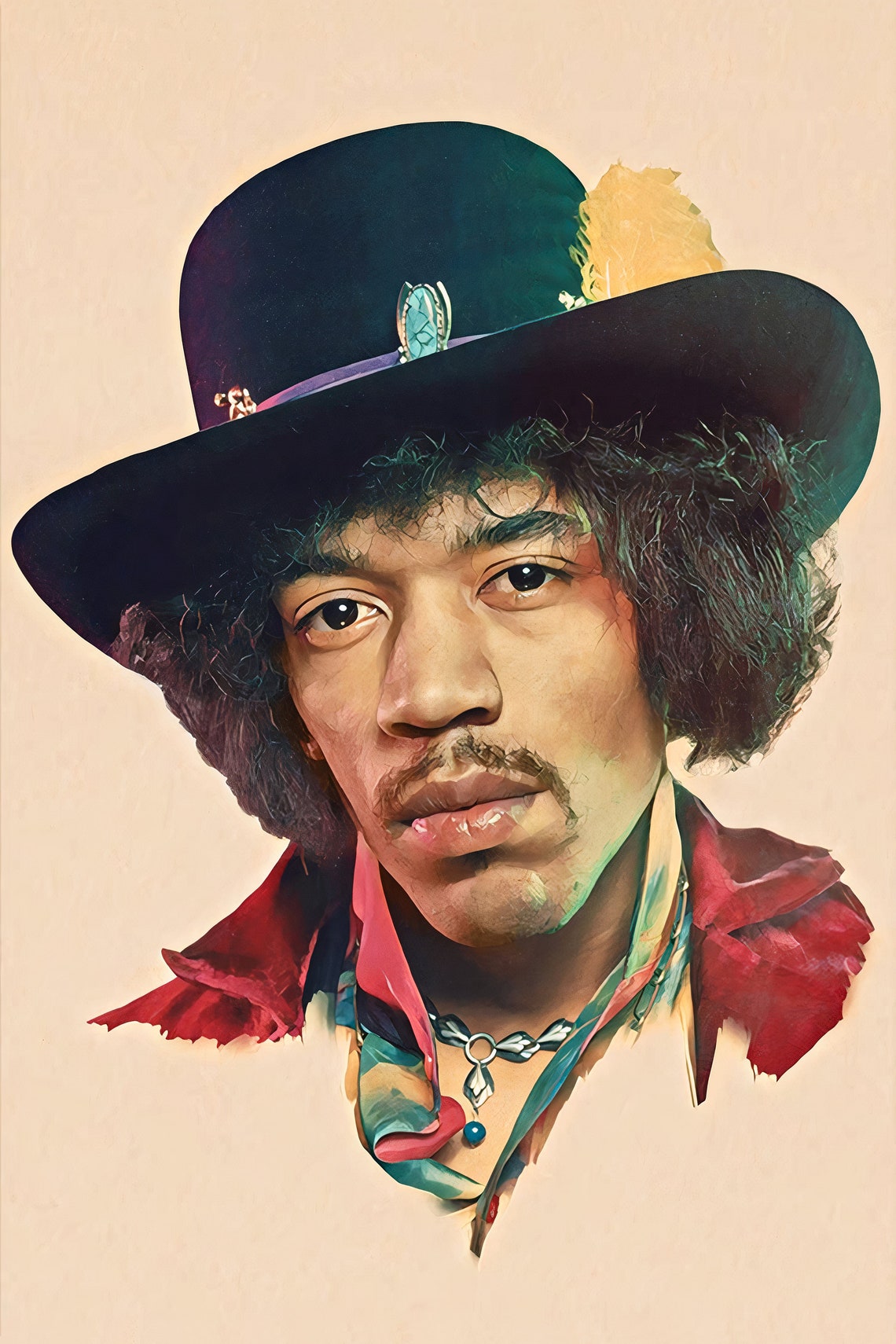 Jimi Hendrix Poster Jimi Hendrix Photo Poster Jimi Hendrix Wall Art