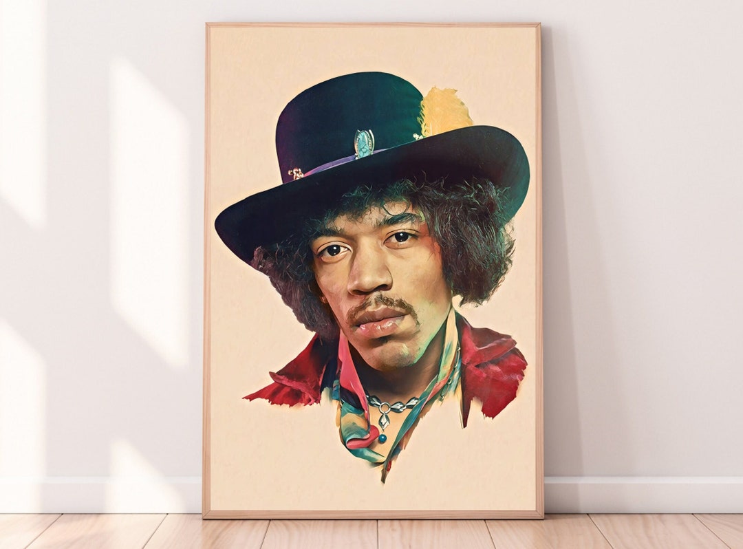 Jimi Hendrix Poster Jimi Hendrix Photo Poster Jimi Hendrix Wall Art